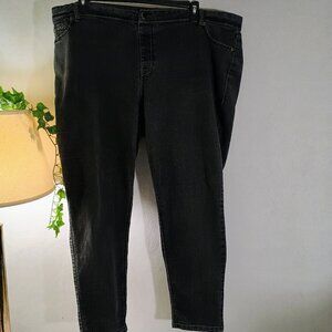 VGUC: Avenue Denim Sze 26/28 Gray Stretch Jeggings Skinny Jeans